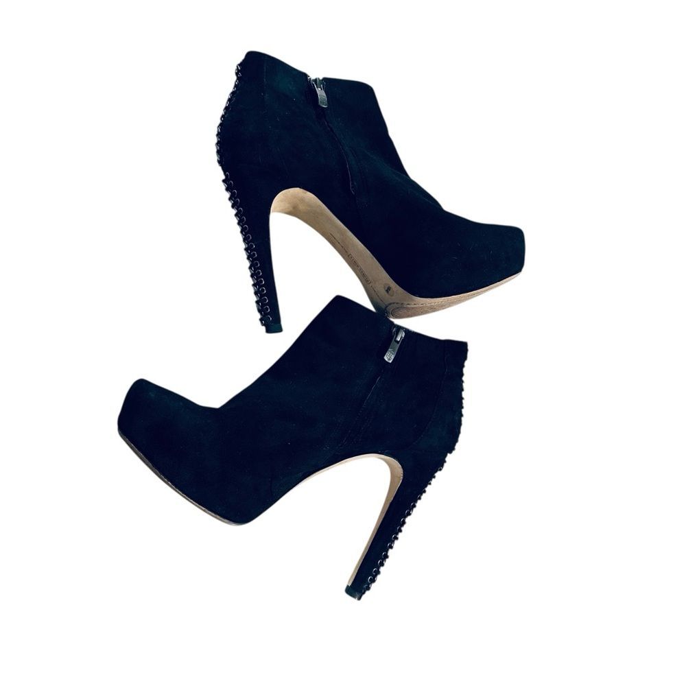 Vince Camuto Platform Booties Black Ankle Boots Size 10 - Picture 8 of 12